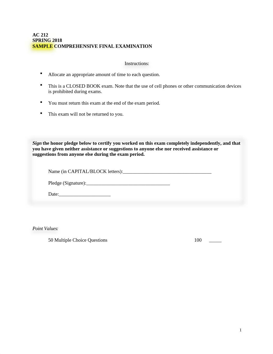 AC212 SAMPLE Comprehensive Final Exam for Spring 2018.doc_dgdkjt44a9t_page1