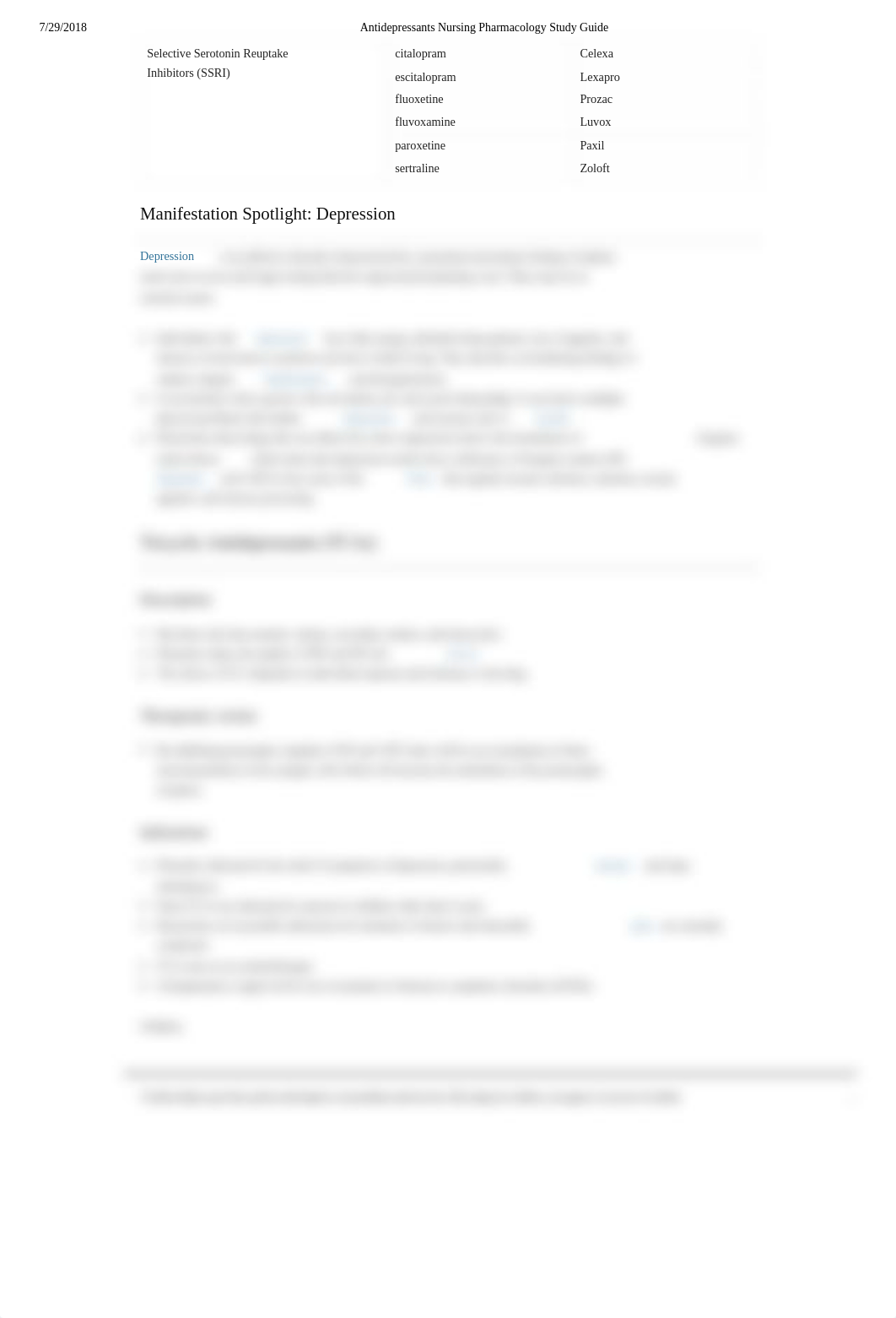 Antidepressants Nursing Pharmacology Study Guide.pdf_dgdn8c57wqe_page3
