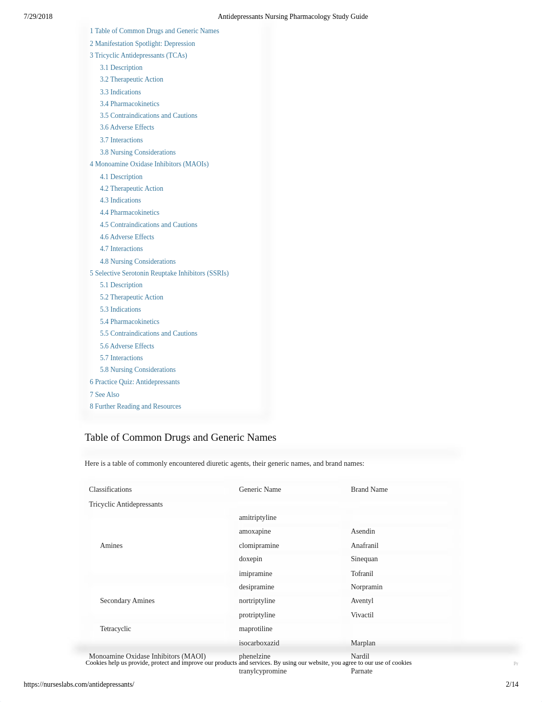 Antidepressants Nursing Pharmacology Study Guide.pdf_dgdn8c57wqe_page2