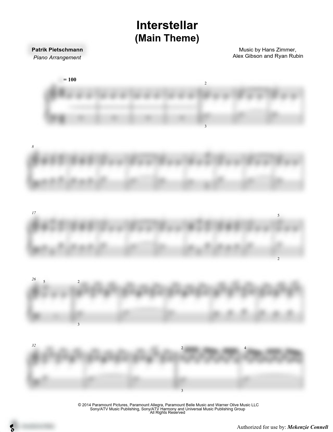 Interstellar (Main Theme) - A Minor - MN0178520.pdf_dgdpueialyy_page2