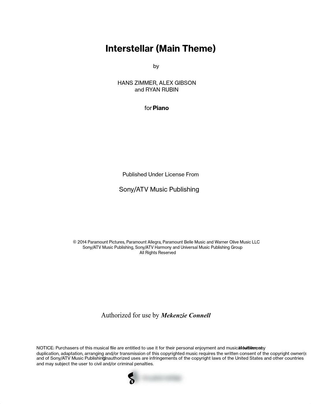 Interstellar (Main Theme) - A Minor - MN0178520.pdf_dgdpueialyy_page1