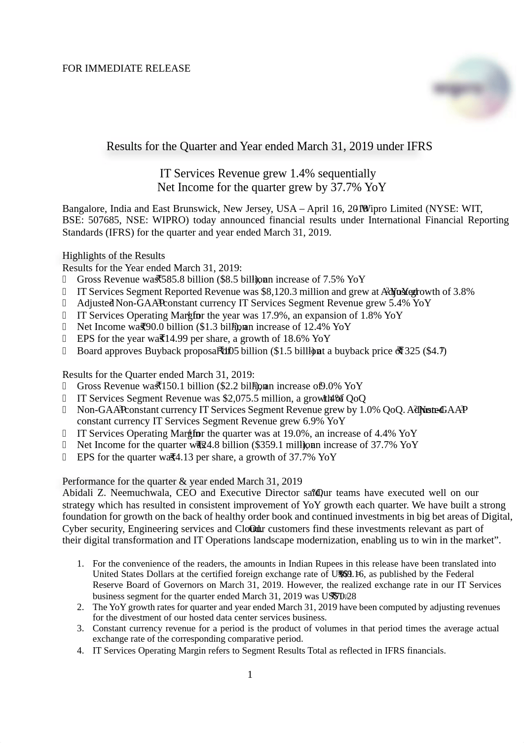 results-for-the-quarter-and-year-ended-march-31-2019-under-ifrs.pdf_dge15524u2i_page1