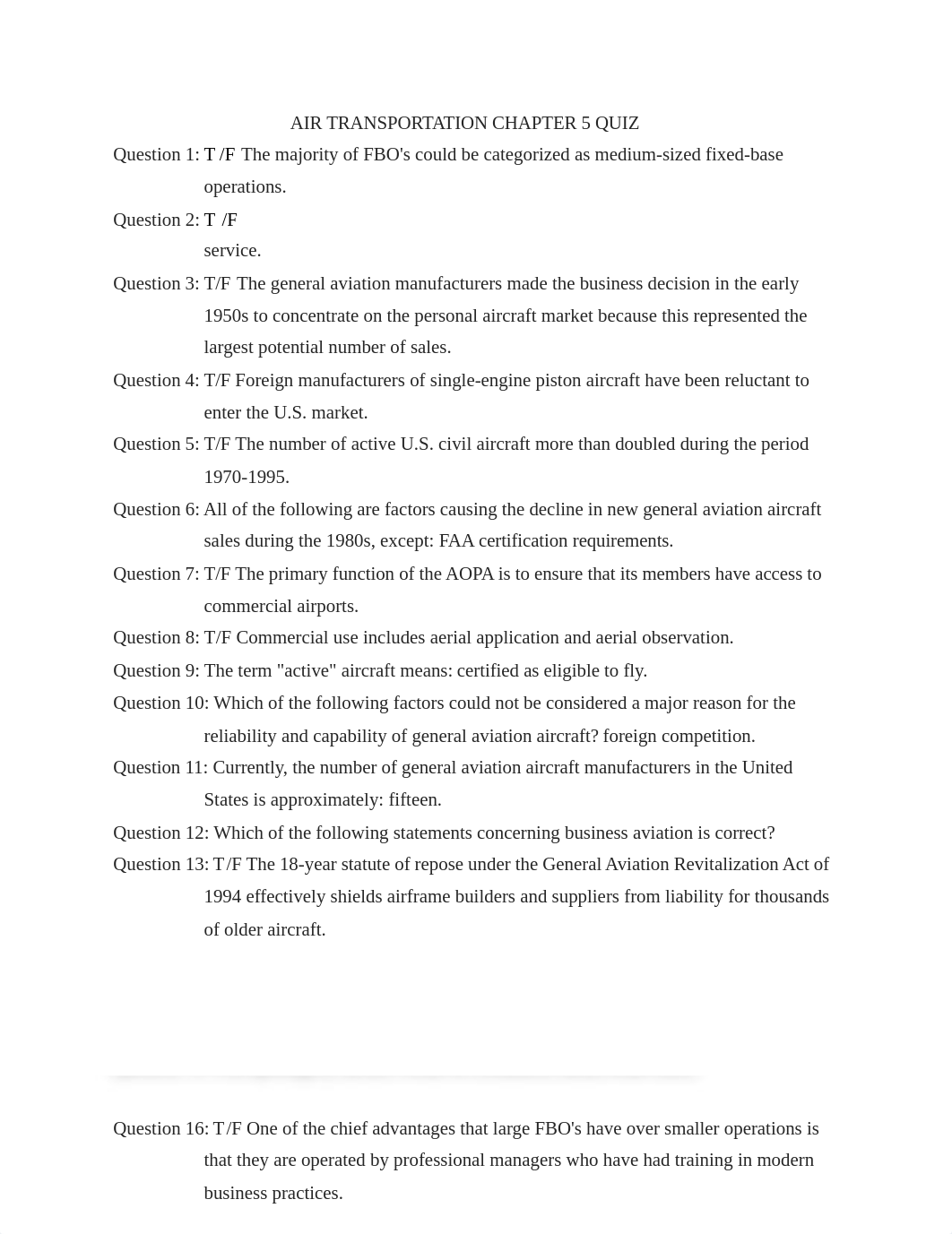 AIR TRANSPORTATION CHAPTER 5 QUIZ.docx_dgegafpeyvd_page1