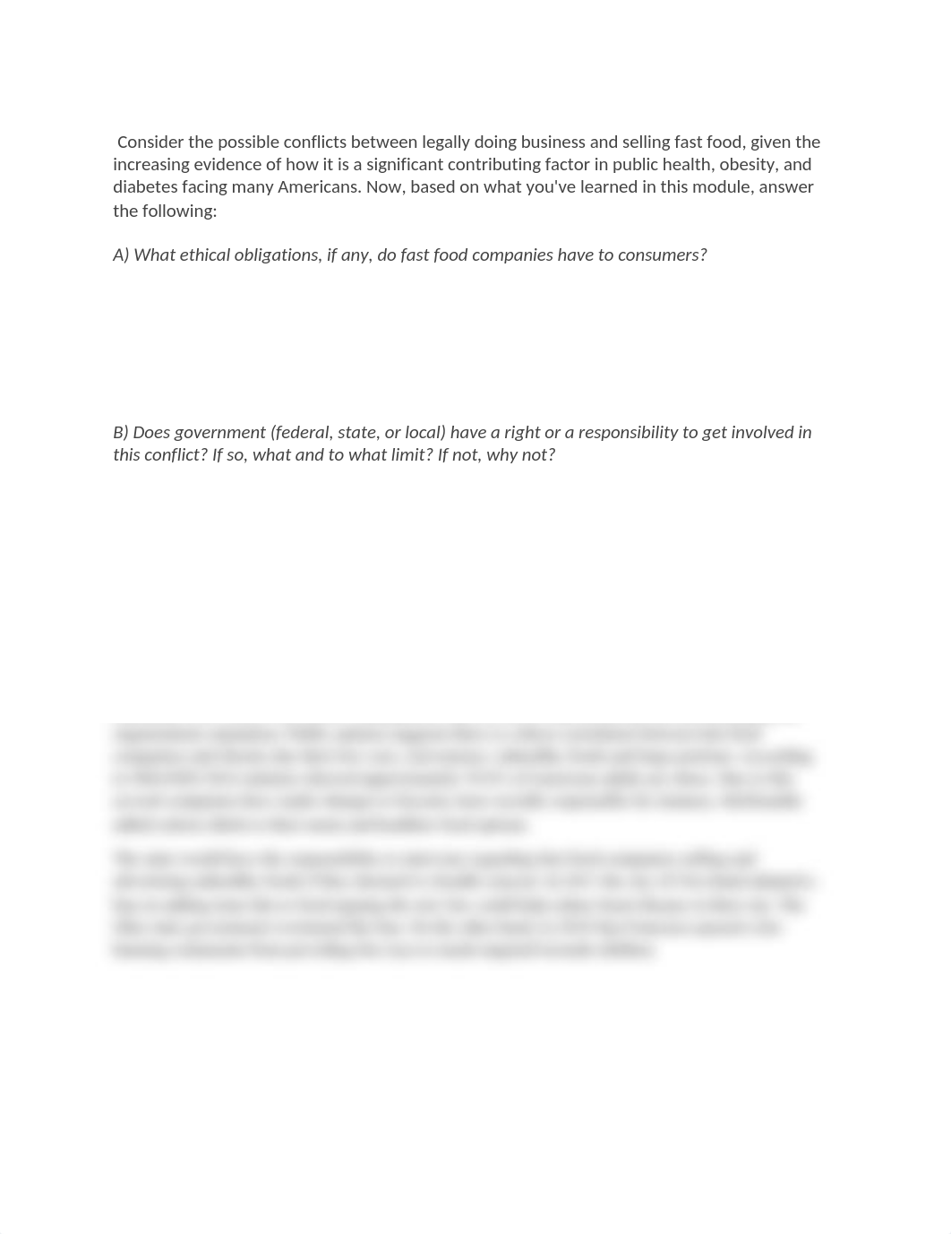 Fast food companies do not have any ethical obligation to the consumers.docx_dgeknm62ind_page1