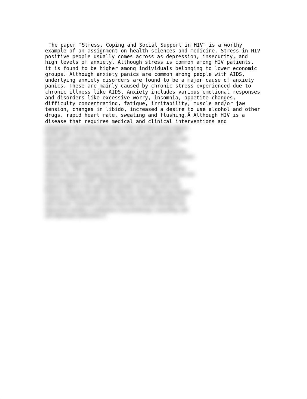 Stress, Coping and Social Support in HIV essay.doc_dgexr1p7sxd_page1