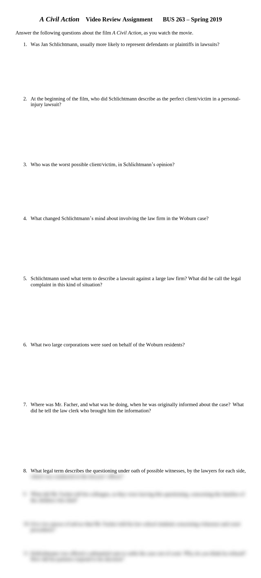 BUS 263 A Civil Action review questions updated Fall 2018.pdf_dgf15zh6i5a_page1