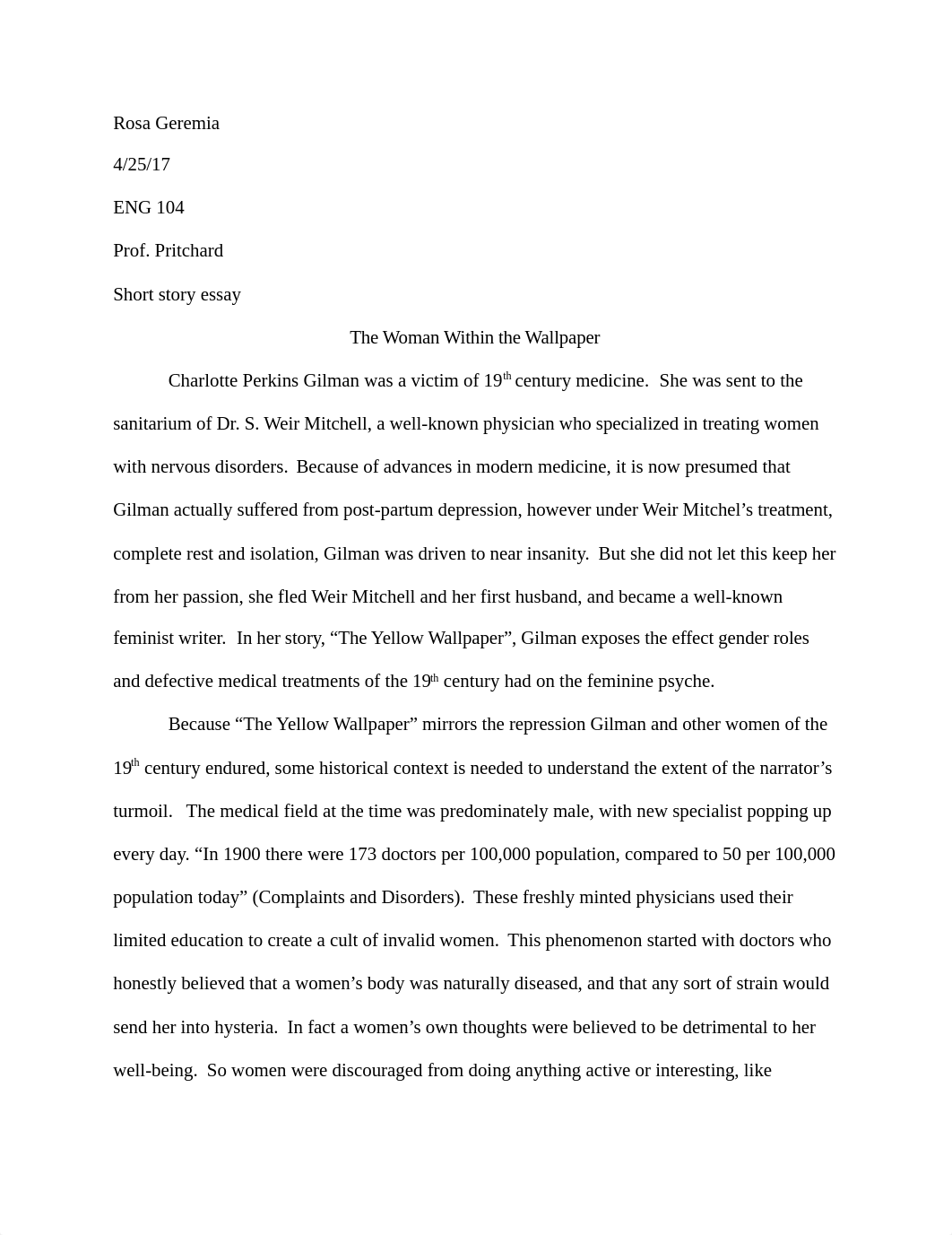 Short Story essay the yellow wallpaper.docx_dgfdkux45ic_page1