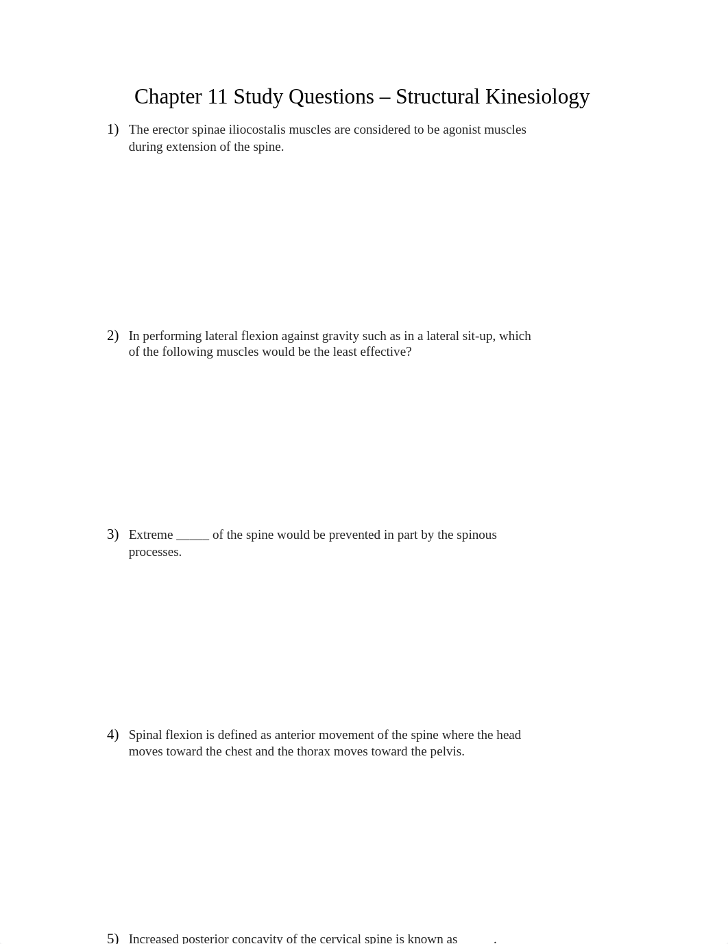 Chapter 11 Study Questions Structural Kinesiology - SK.docx_dgfk2a2hnpl_page1