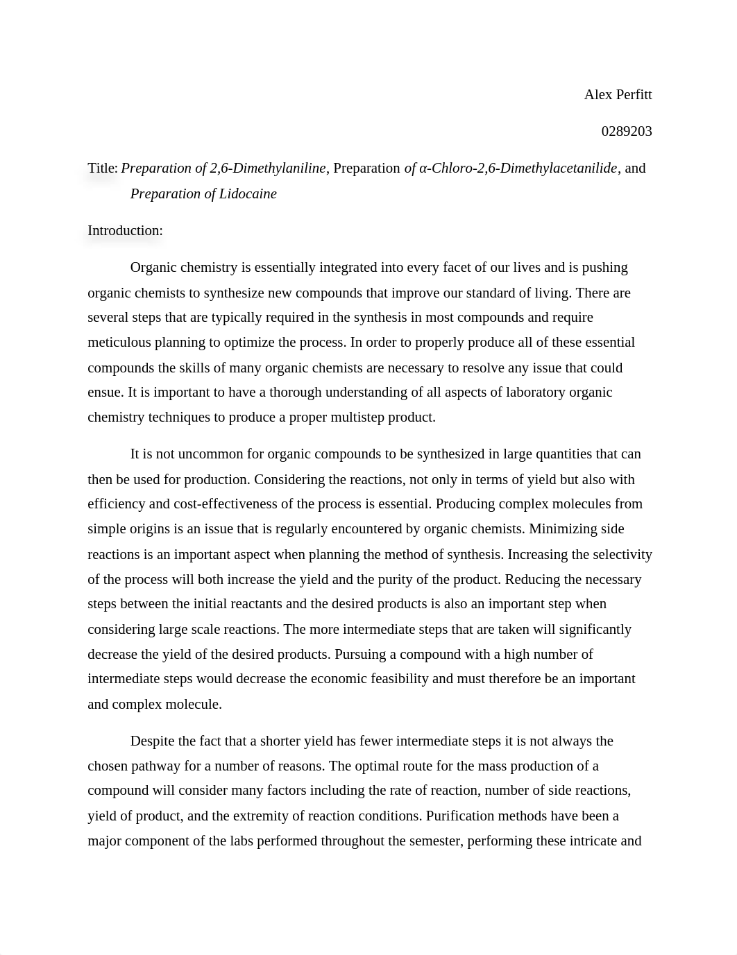 Synthesis of Lidocaine.docx_dgfrwsofzhq_page1