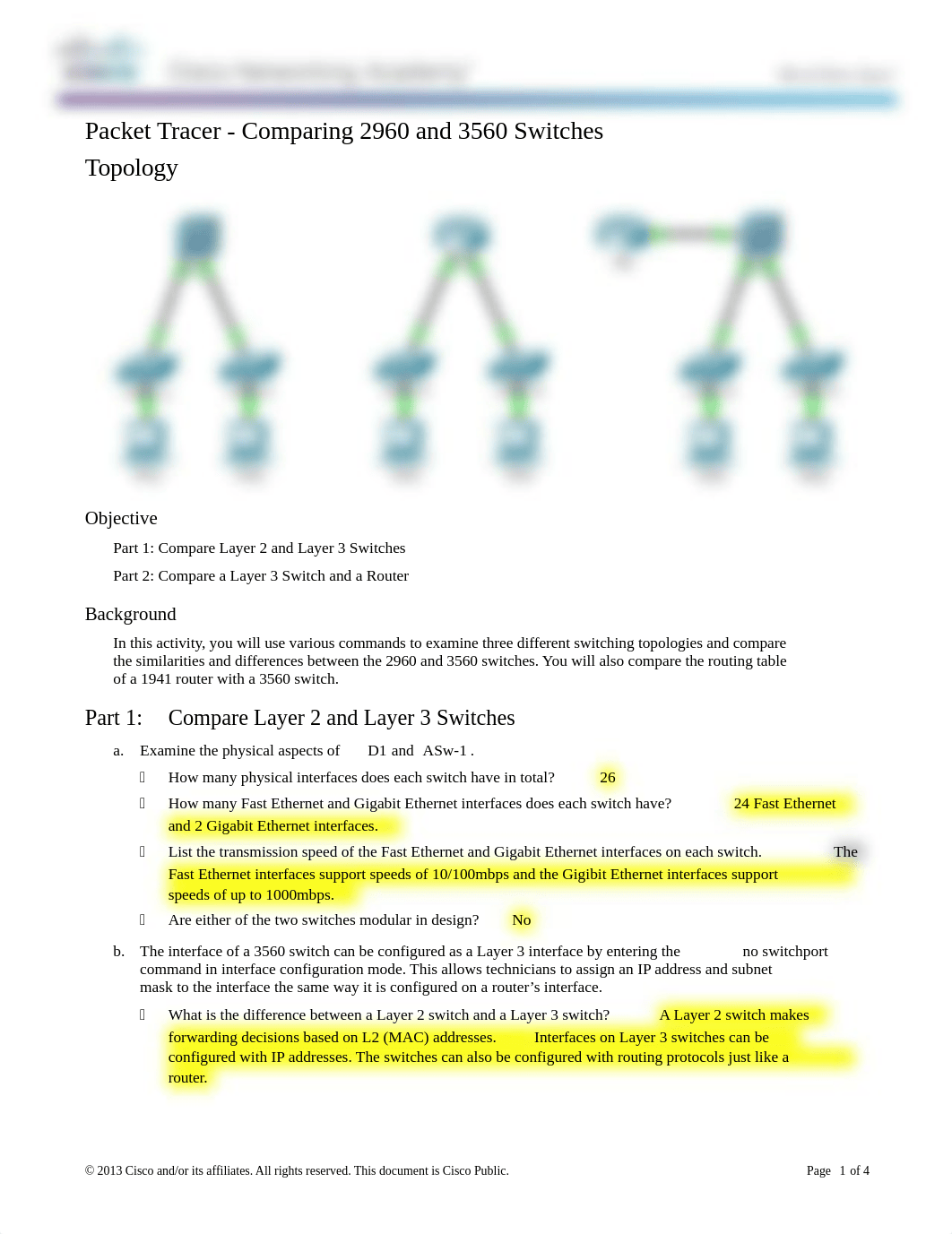 1.2.1.7 Packet Tracer - Compare 2960 and 3560 Switches.docx_dgft29xqab0_page1