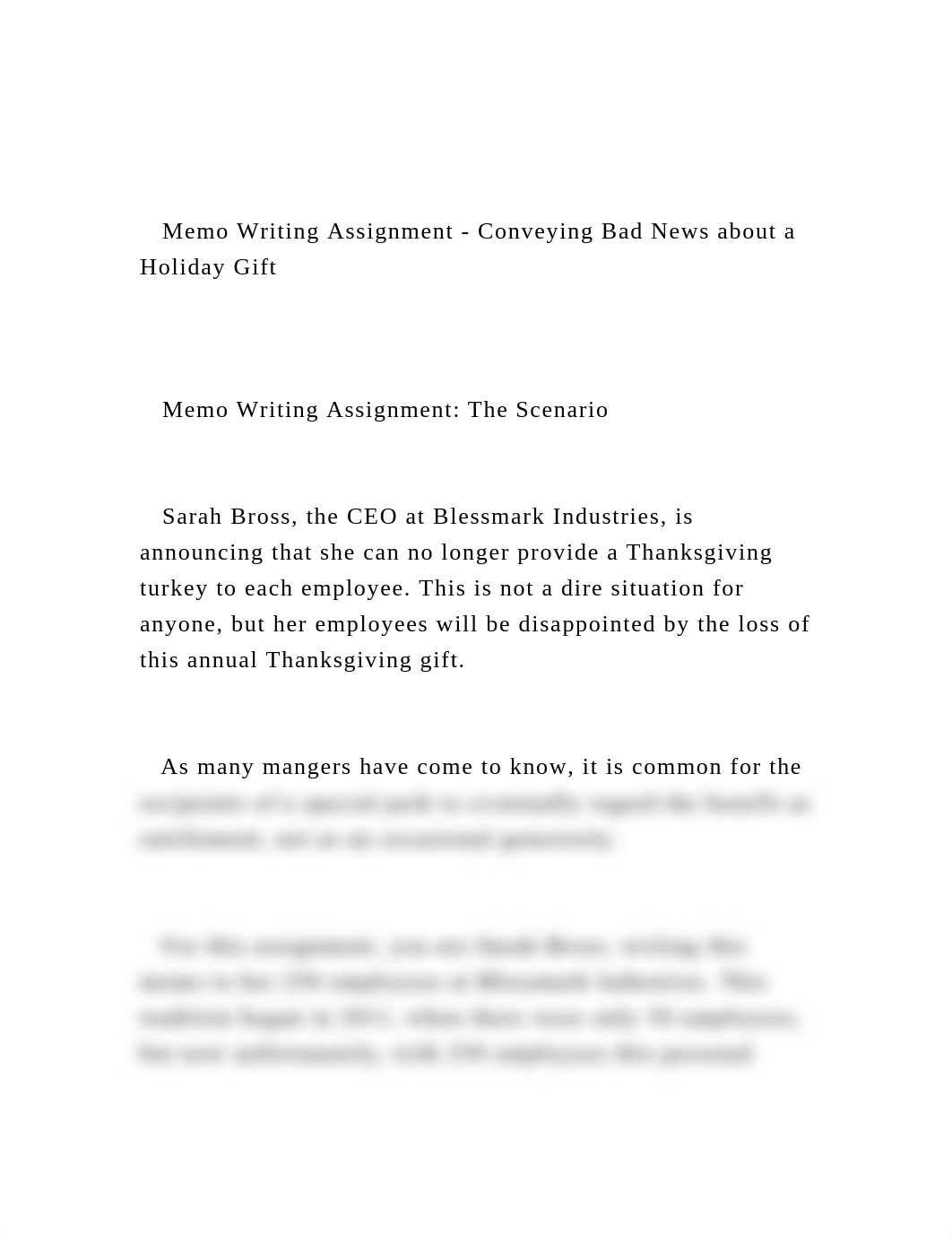 Memo Writing Assignment - Conveying Bad News about a Holiday G.docx_dgg0pvrw3no_page2