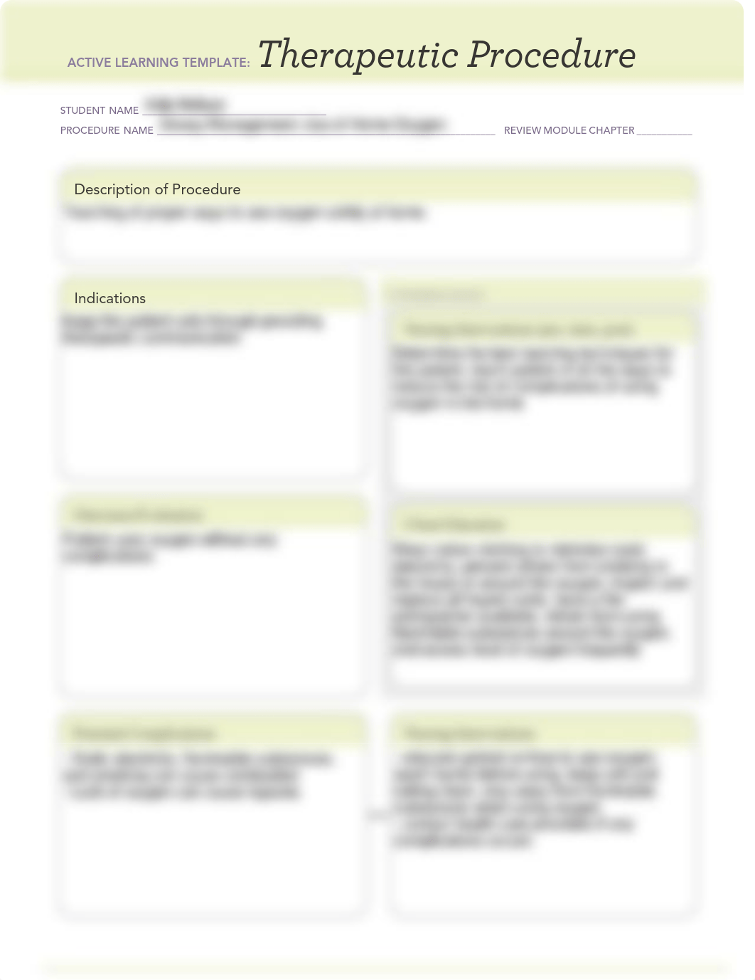 Airway Management- Use of Home Oxygen(Active Learning Template- Therapeutic Procedure).pdf_dgg6lyj80tr_page1