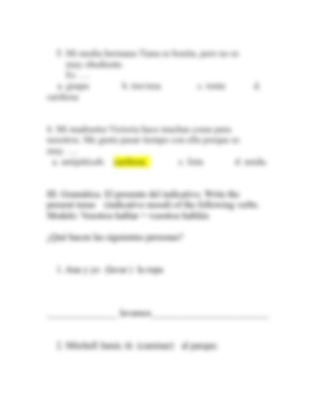 Spanish 101 Final Exam  Required Assignments Dr. Teye.docx_dggjc4f91g3_page4