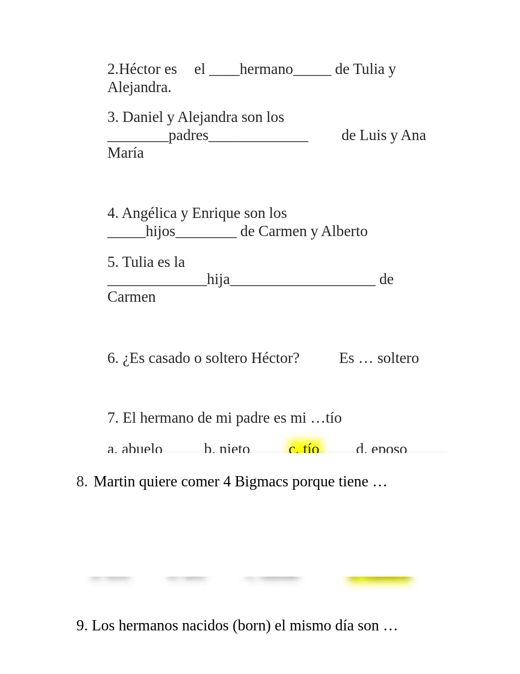 Spanish 101 Final Exam  Required Assignments Dr. Teye.docx_dggjc4f91g3_page2