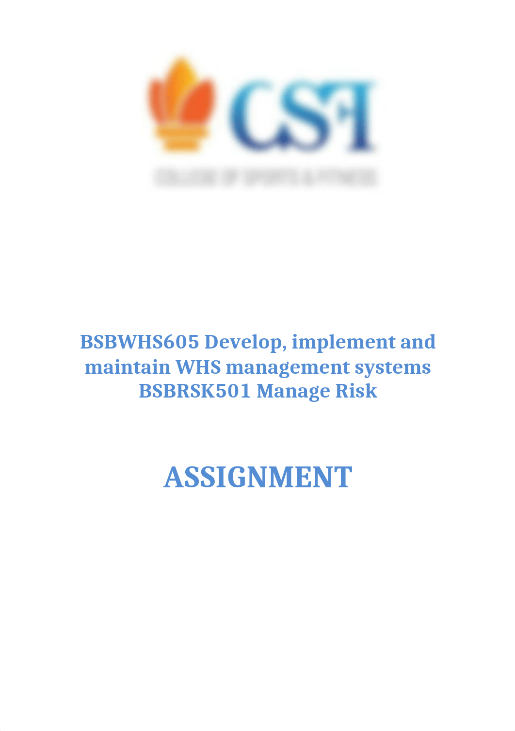 DONE BSBWHS605_BSBRSK501_Assignment V2.docx_dggked60v5w_page1