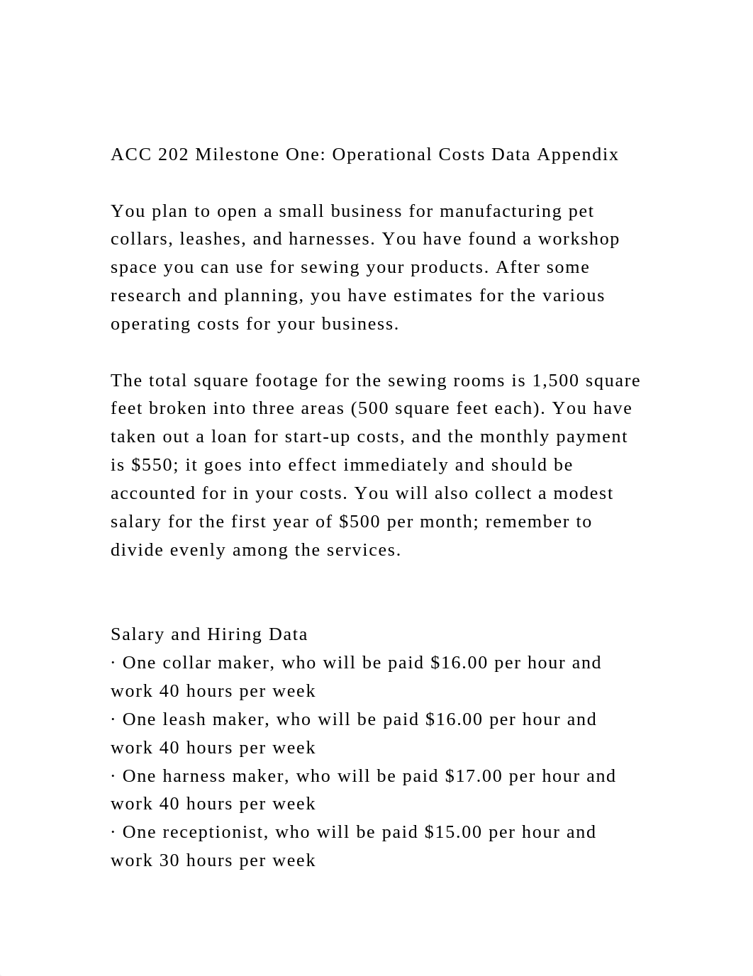 ACC 202 Milestone One Operational Costs Data AppendixYou plan.docx_dggul2j0wrd_page2