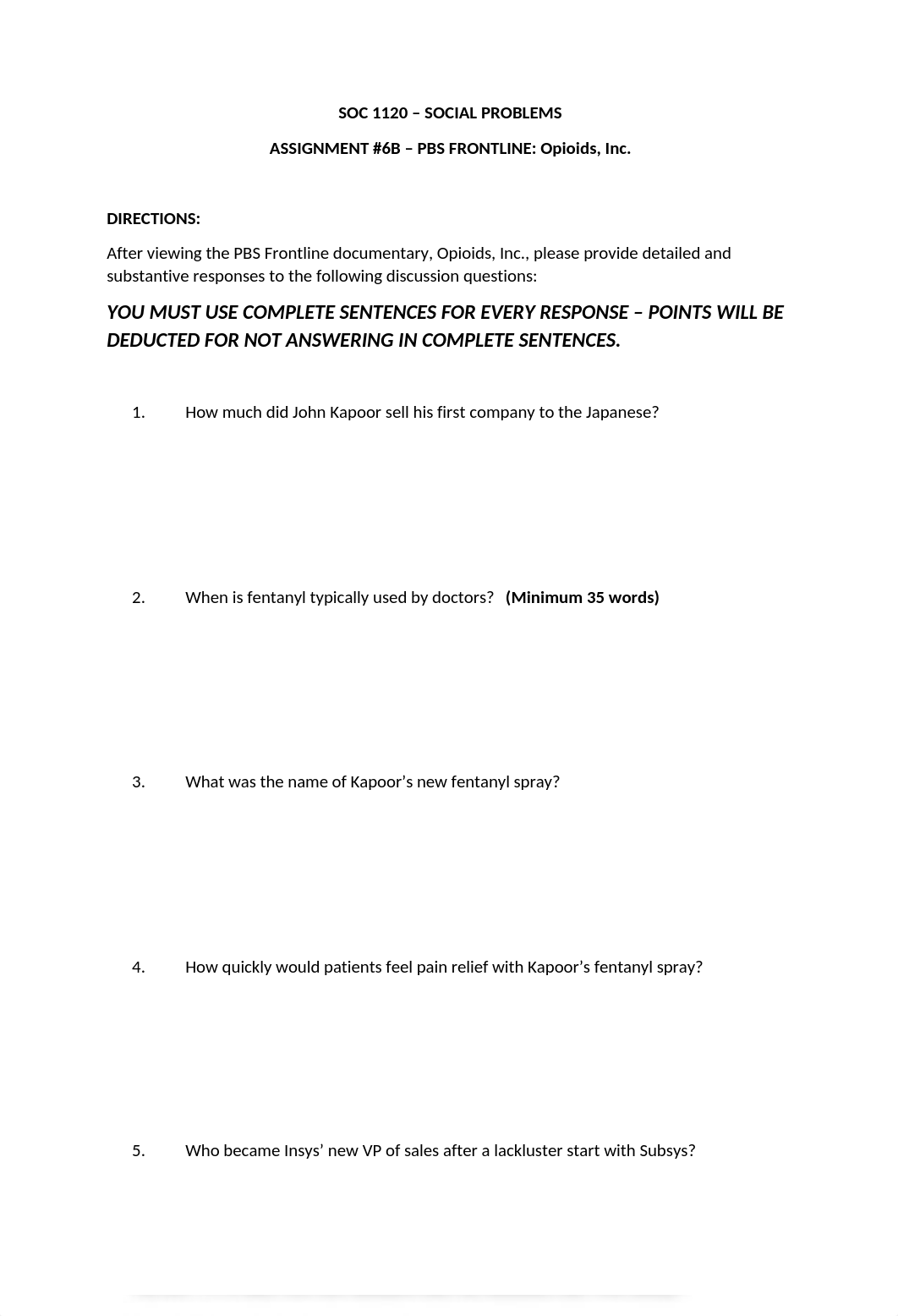 BELMONT - SOC1120 - ASSIGNMENT #6 - OPIODS.docx_dggw7gn059m_page1