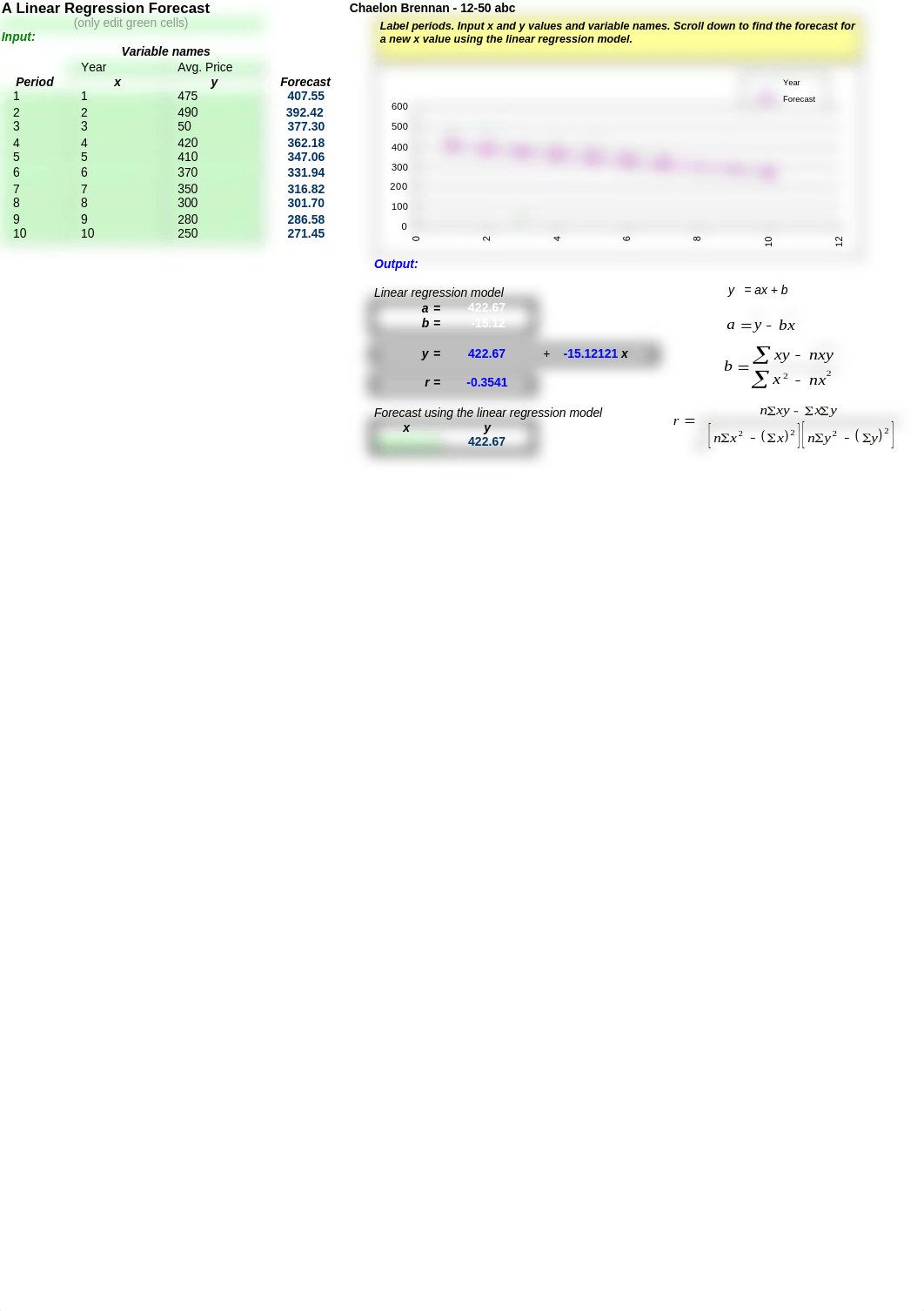 Homework #7 Part 3 A-Linear Regression Forecast_dgh0tojo53a_page1