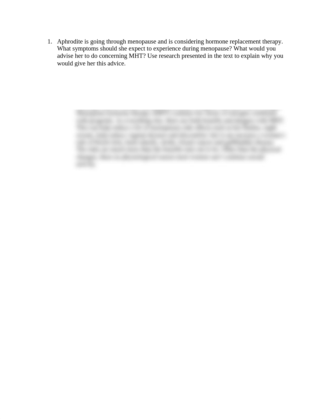 Aphrodite is going through menopause and is considering hormone replacement therapy.docx_dgh5x6ku076_page1