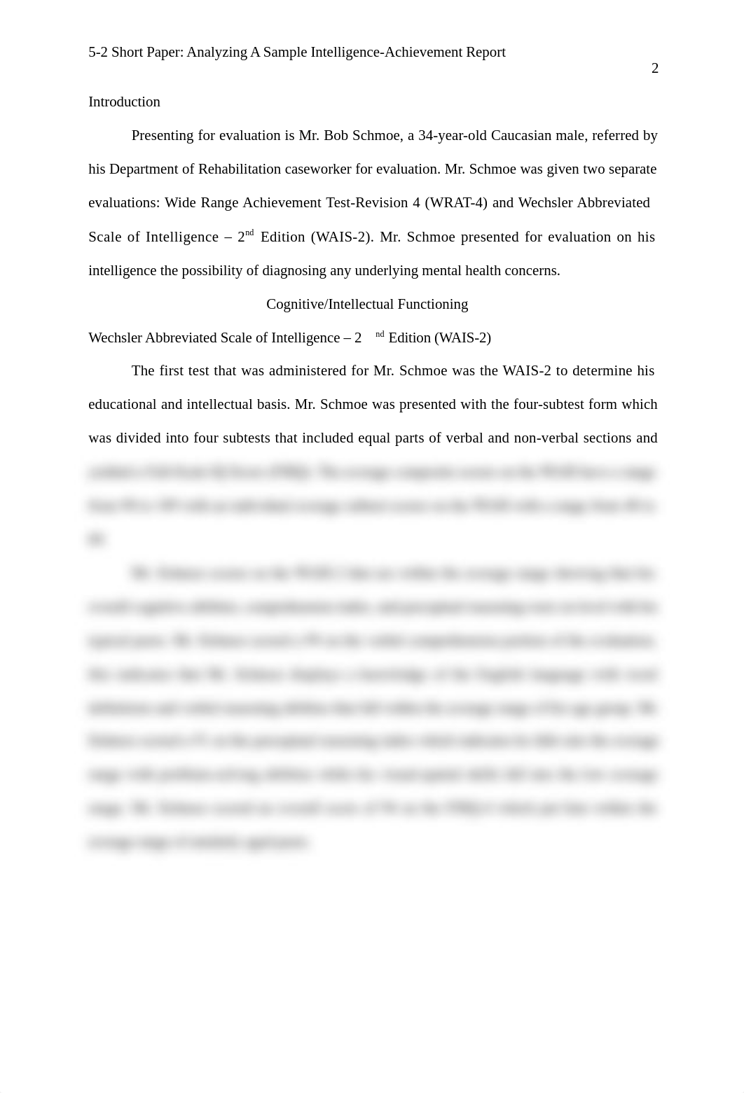 5-2 Short Paper - Analyzing a Sample Intelligence-Achievement Report  - graded.docx_dghg2btdmiy_page2