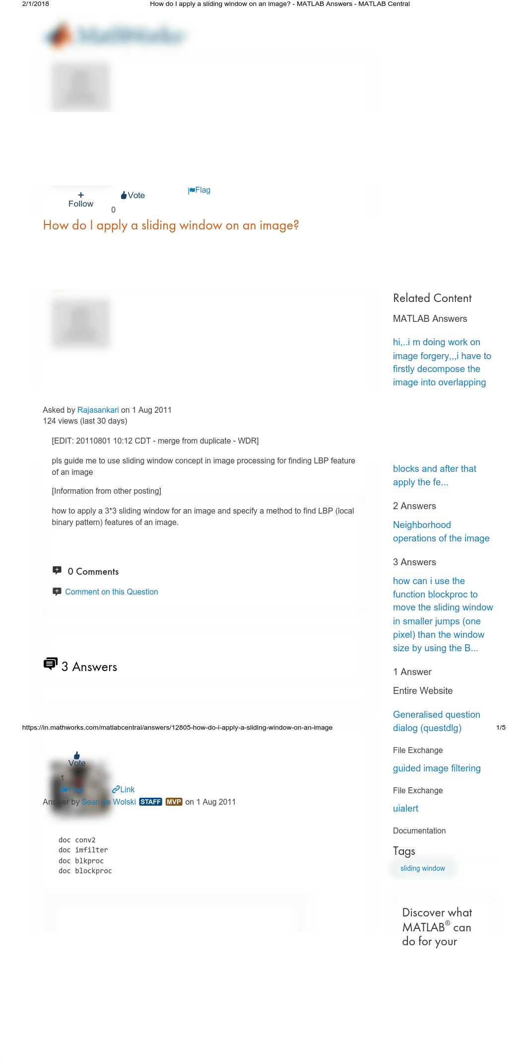 How do I apply a sliding window on an image_ - MATLAB Answers - MATLAB Central.pdf_dghgzpgiw34_page1