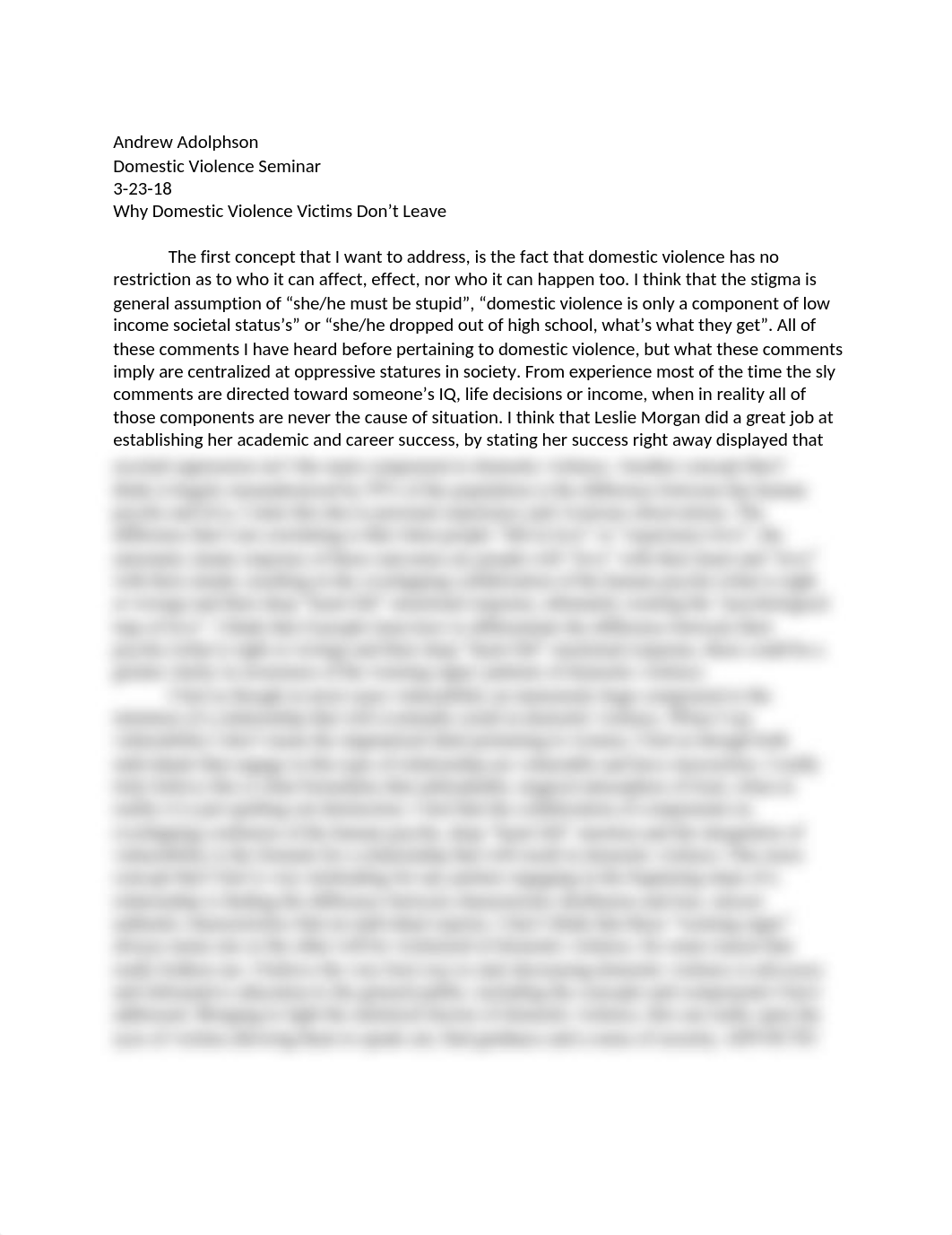 Domestic Violence Sem. Why Domestic Violence Victims Don't Leave.docx_dghqy4mxr66_page1