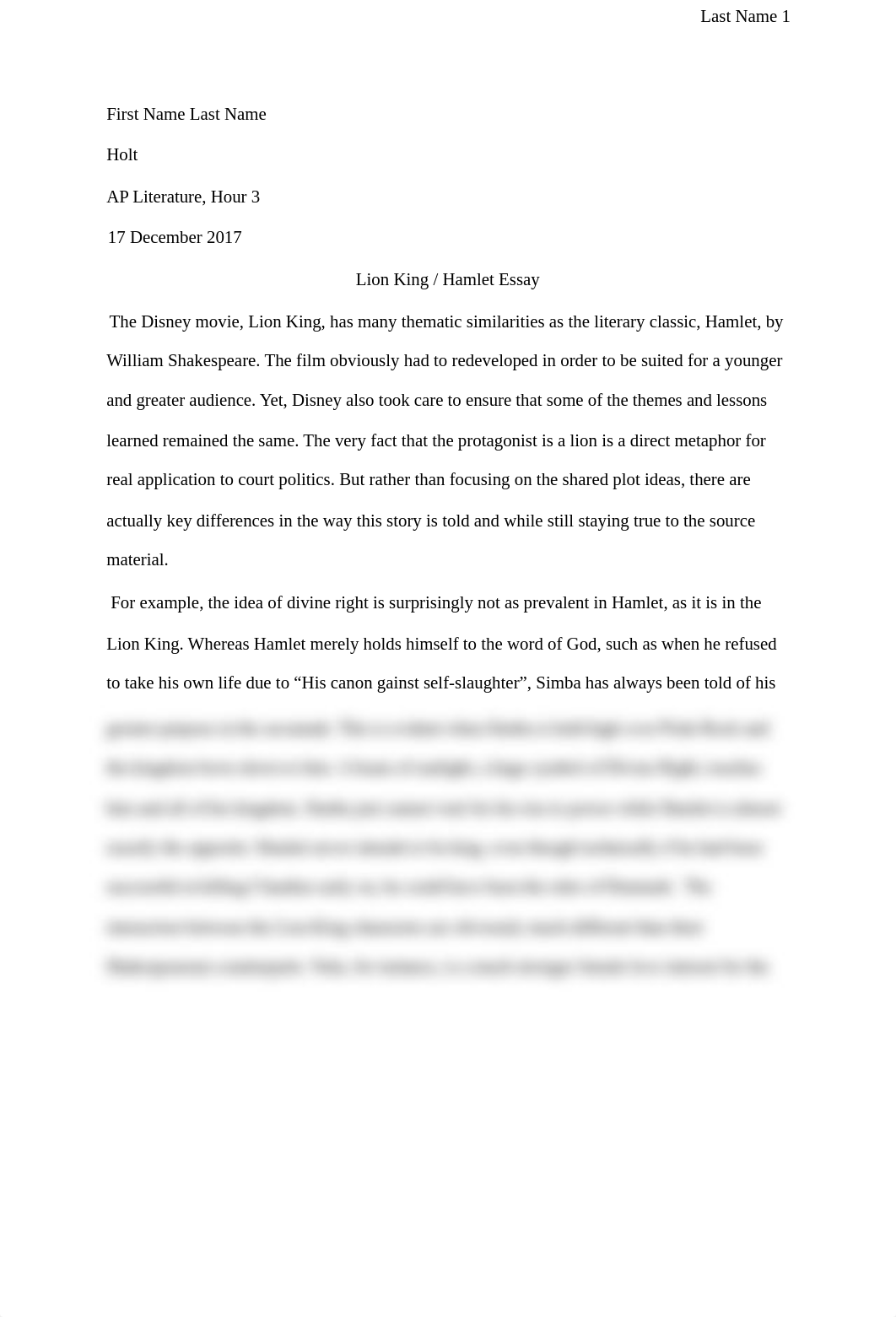 Lion King Hamlet Compare Contrast.docx_dghumt86ew3_page1