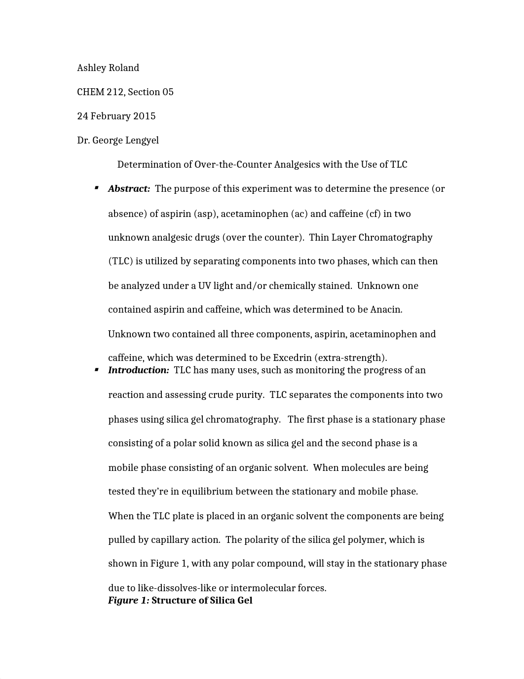 Lab Report 1 - Organic Chemistry 2_dghz0z1m3o9_page1