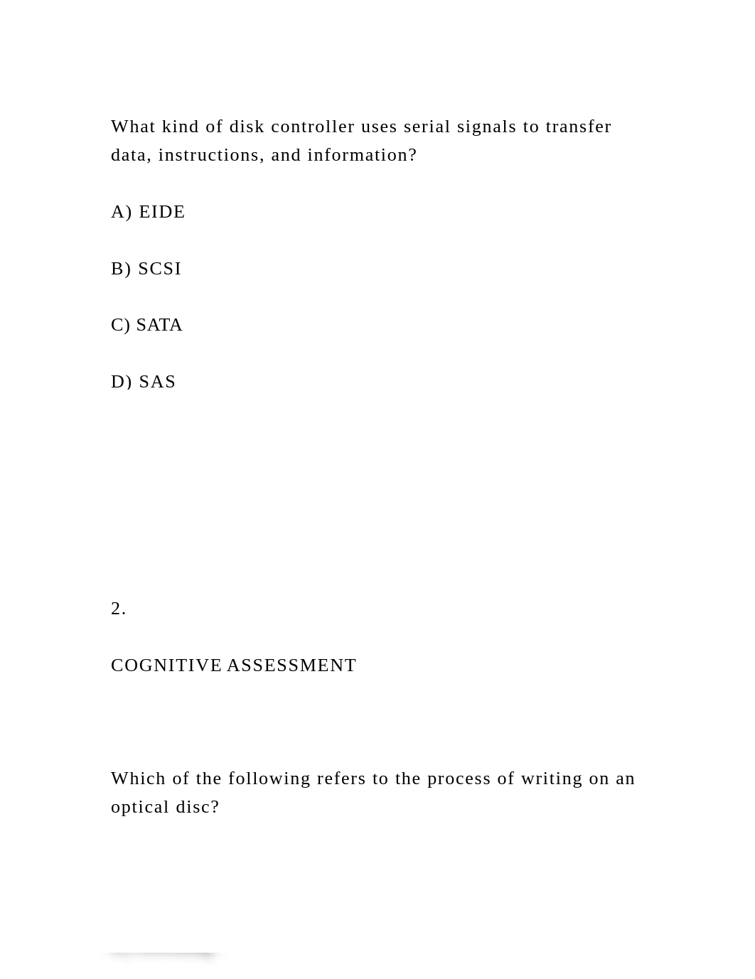 What kind of disk controller uses serial signals to transfer data, i.docx_dgi0q5abx0n_page2