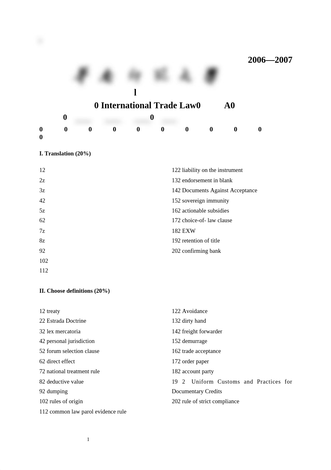 International Trade Law Test A and Answers&iuml;&frac14;ˆ2007&iuml;&frac14;‰_dgi79fzfbt0_page1