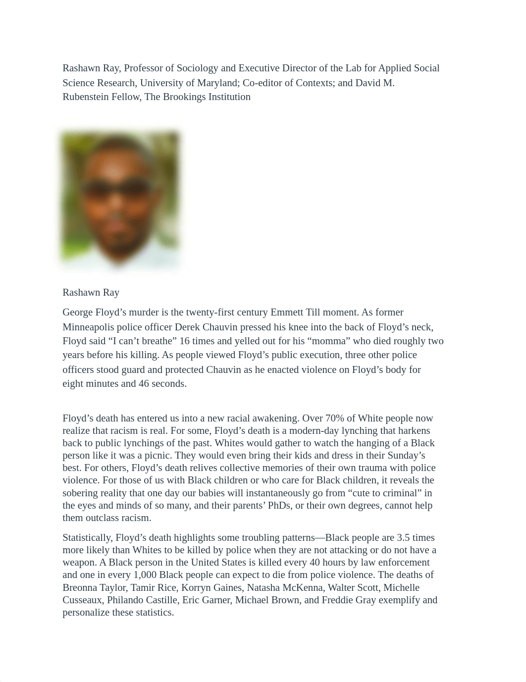 George Floyd's Murder is the Twenty-first Century Emmett Till Moment_ How Sociological Research Info_dgi988vr4rh_page1