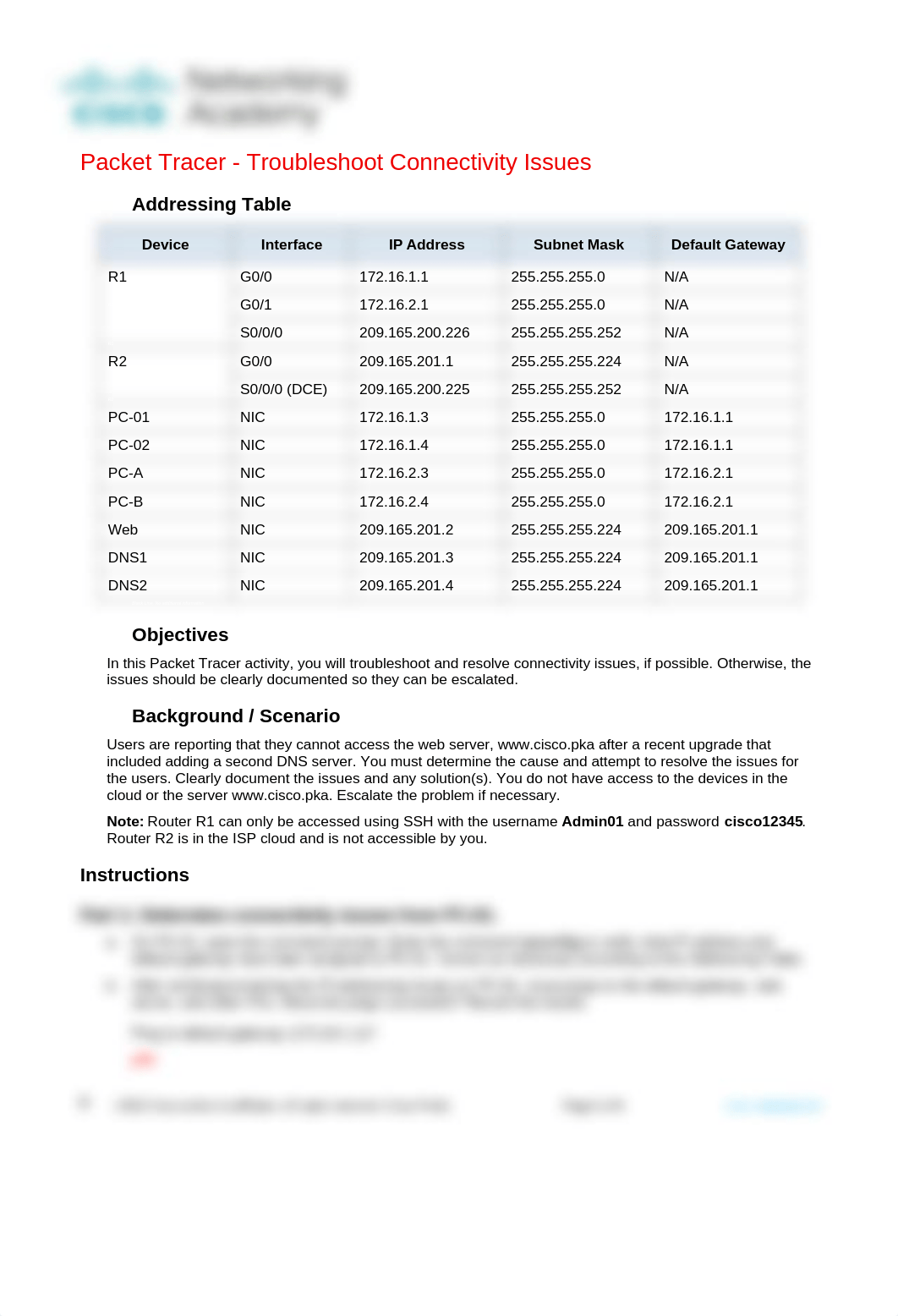 17.7.6 Packet Tracer - Troubleshoot Connectivity Issues (1).docx_dgibbtra81j_page1