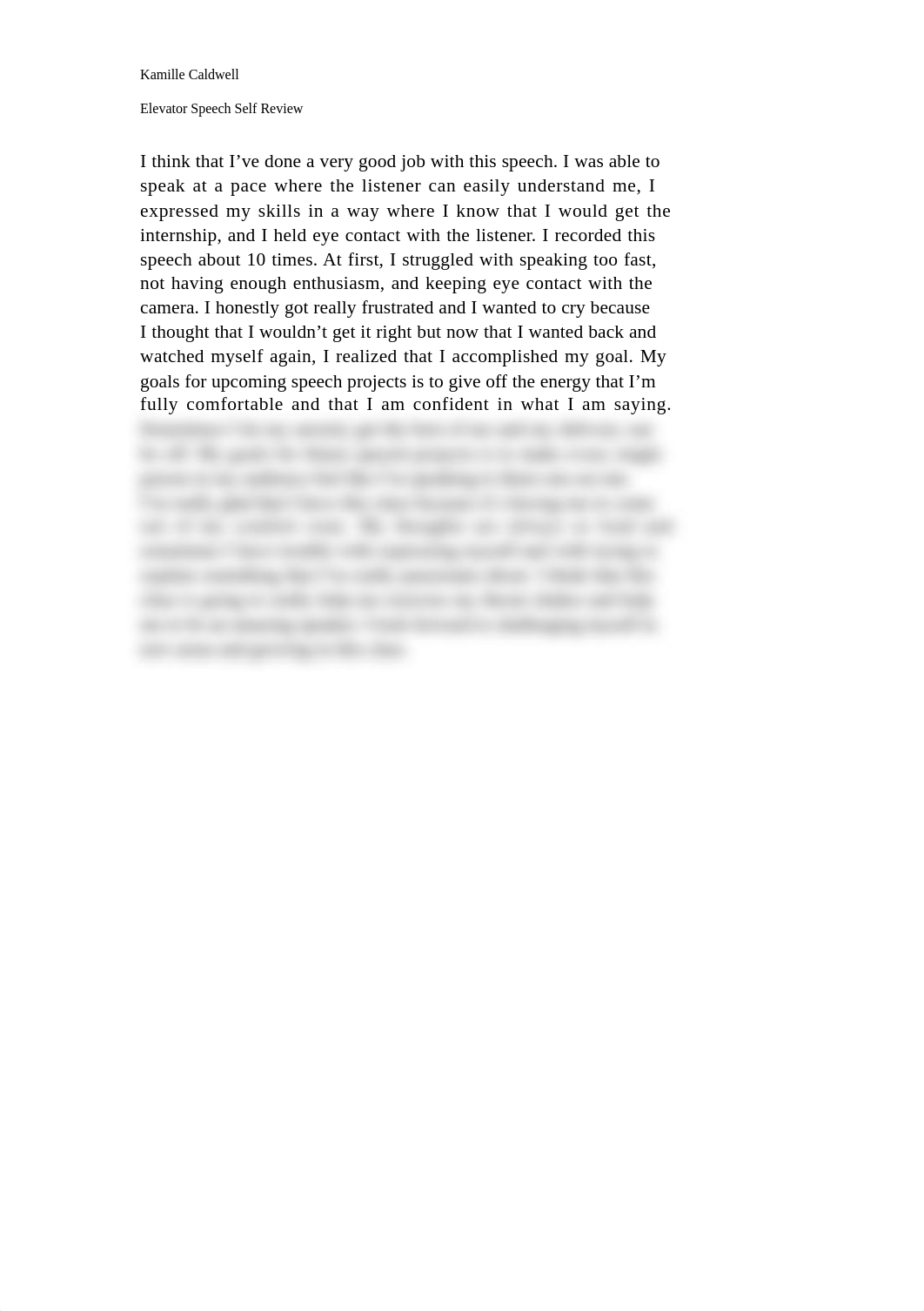 Elevator Speech Self-review.docx_dgj0o74n3q5_page1