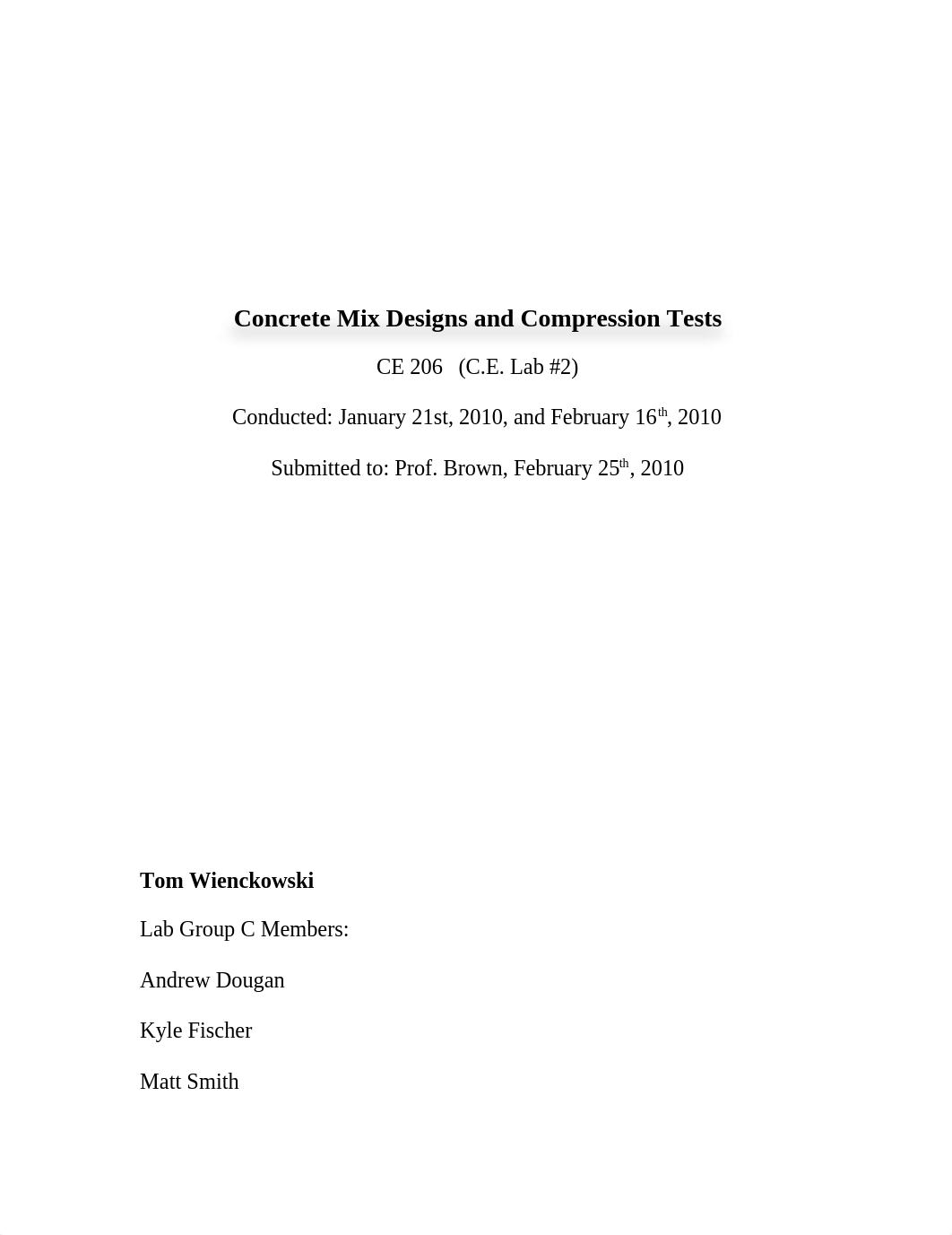 Lab #2 - Concrete Mix designs and Compression tests_dgj1zzcuj5q_page1