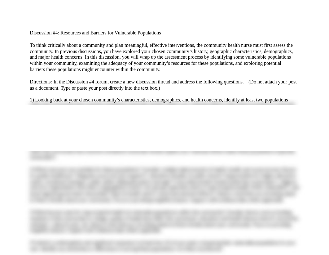 NU 456 Discussion #4 Resources and Barriers for Vulnerable Populations.docx_dgk49v46qgm_page1