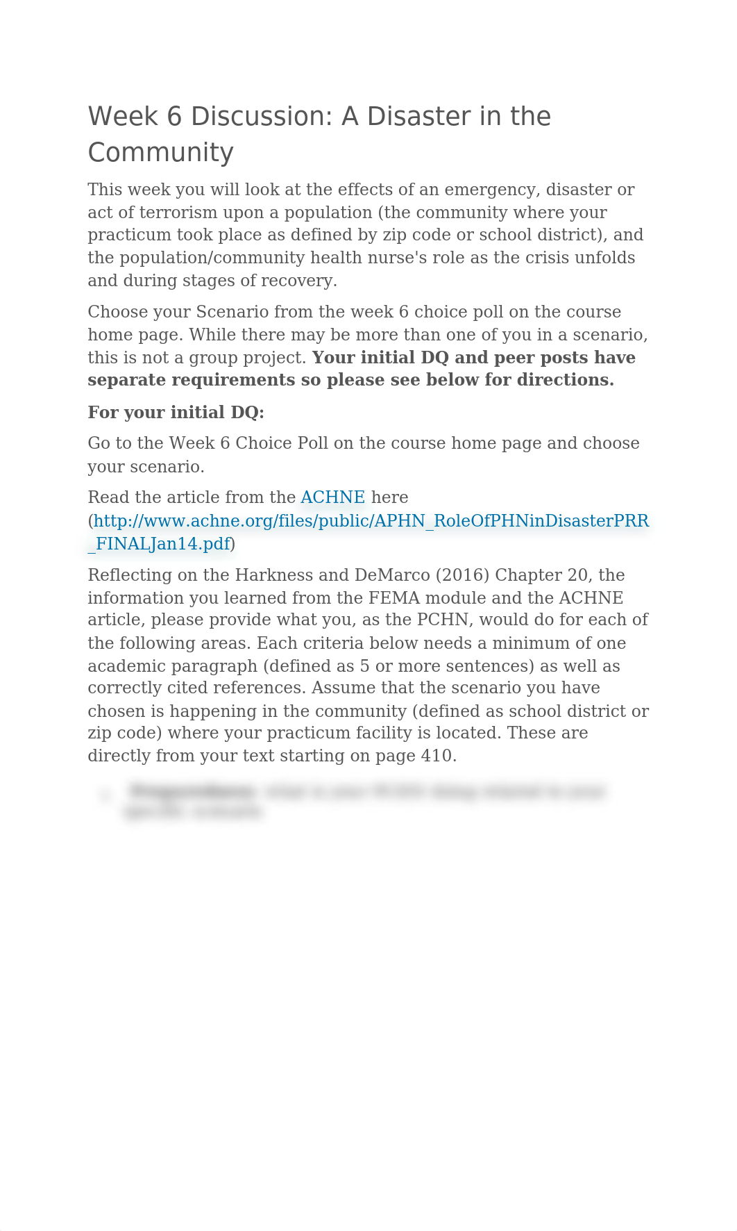 Week 6 Discussion FEMA.docx_dgk49y2bqc1_page1