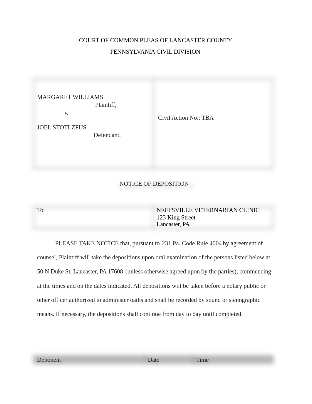 PLG250 WEEk 5 Notice of Deposition.docx_dgkd3hpr4in_page1