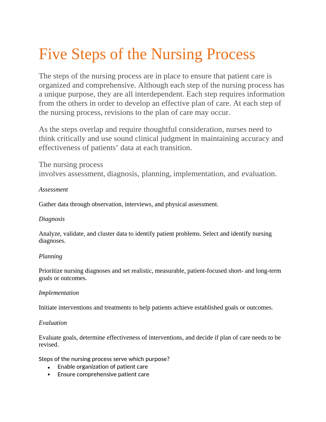 Five Steps of the Nursing Process.docx_dgkdg1bamox_page1