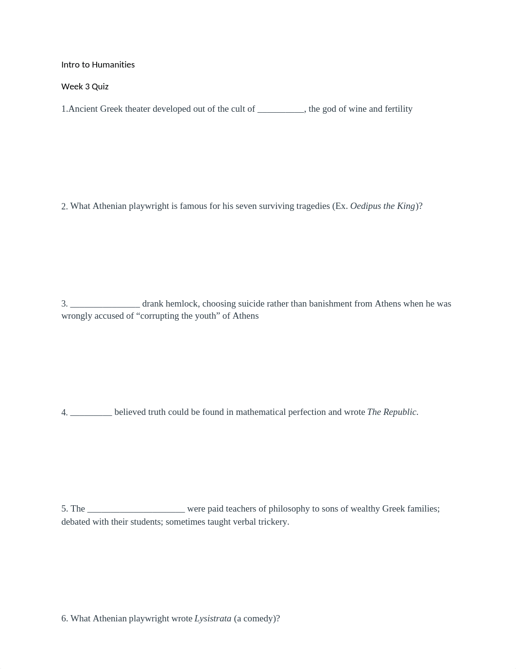 Intro to Humanities week 3 quiz.docx_dgl9w513vx3_page1