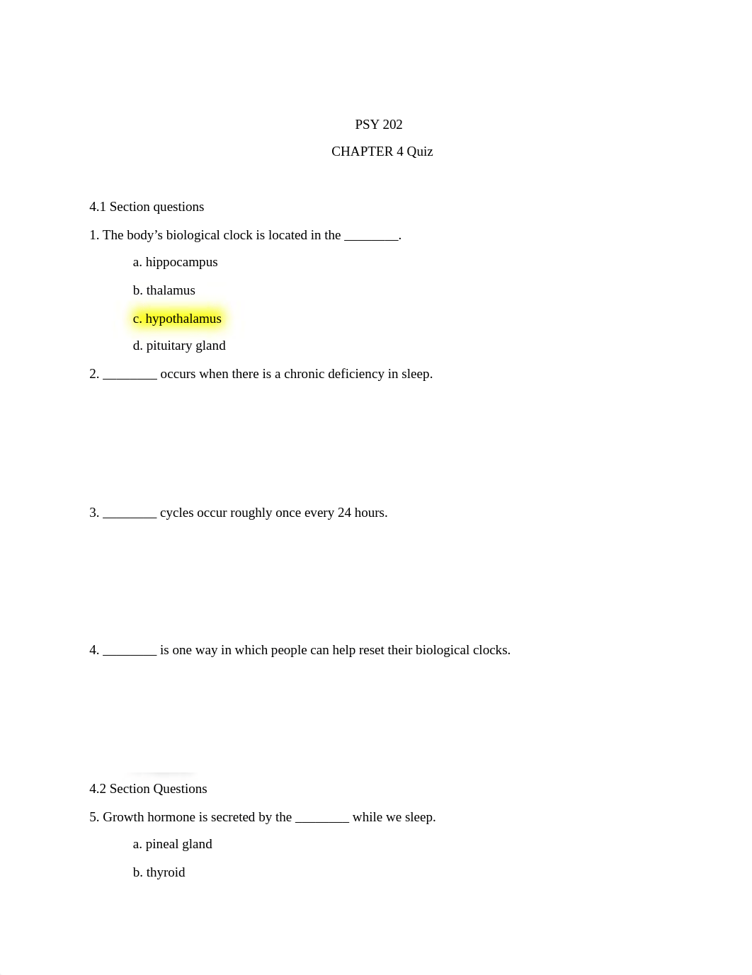 PSY 101 CHAPTER 4 QUIZ - Kachina Swasey.docx_dgl9yhfdrez_page1