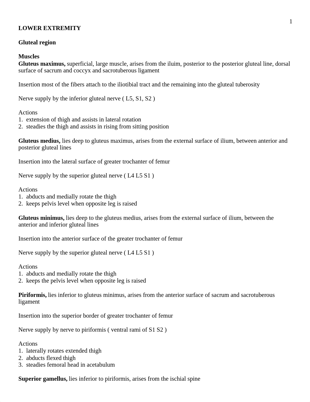 ANAT 1615 Lecture Notes - Lower Extremity (Mercy Navis)_dgli09va0s8_page1