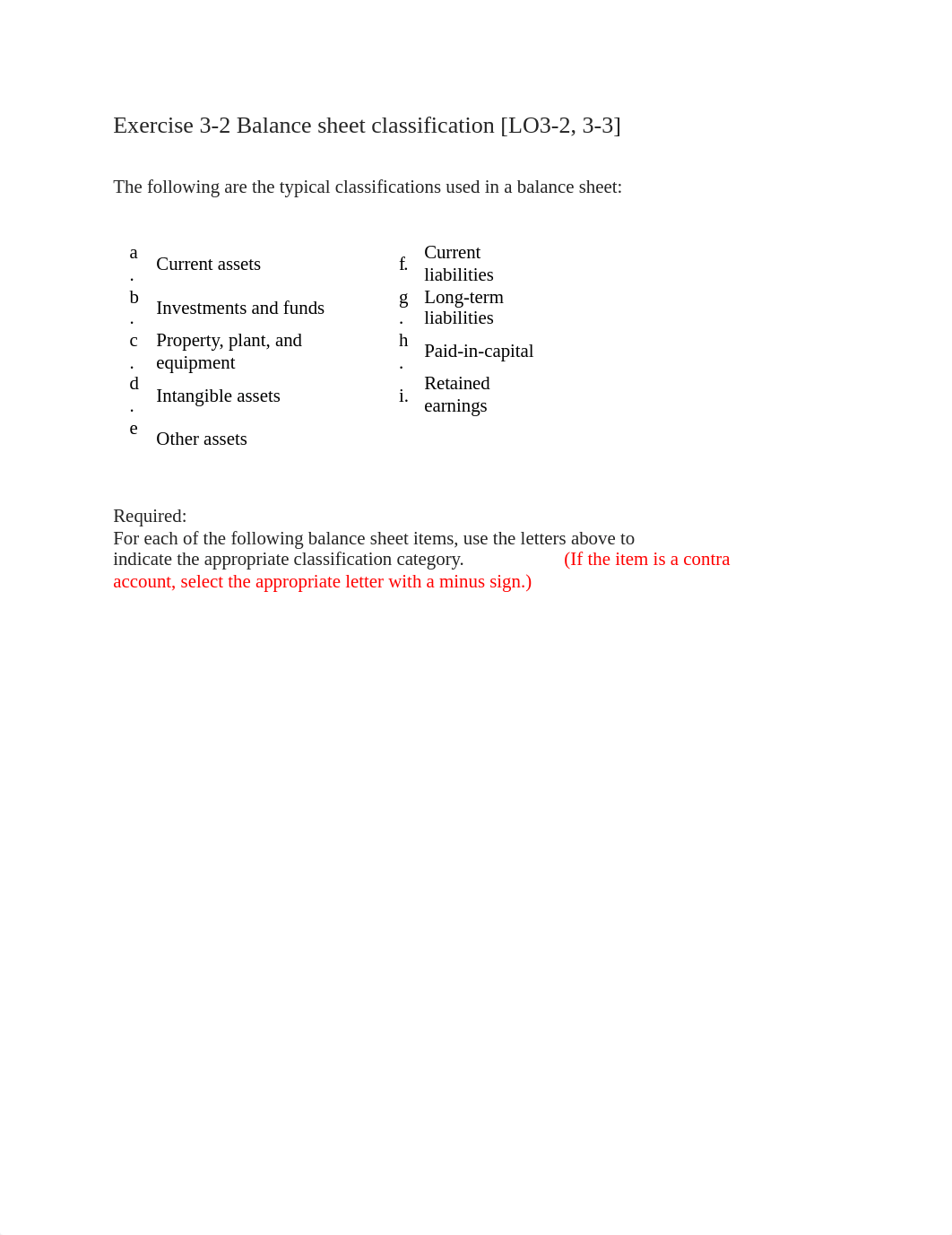 Exercise 3-2 Balance sheet classification .docx_dglouba0xlk_page1