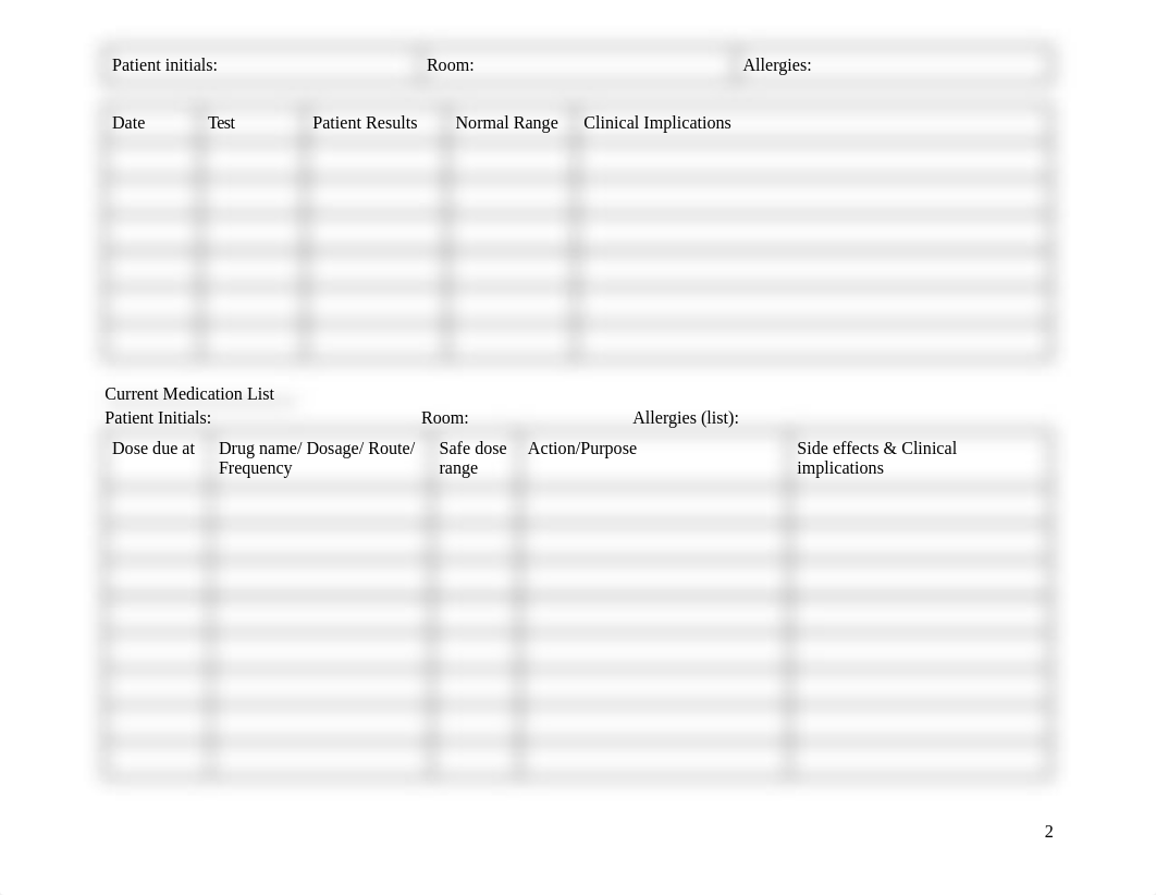 Copy of Copy of Copy of Copy of Copy of Blank Patient Data Sheet  Plan of Care Template-2_dglrdrnkt4u_page2