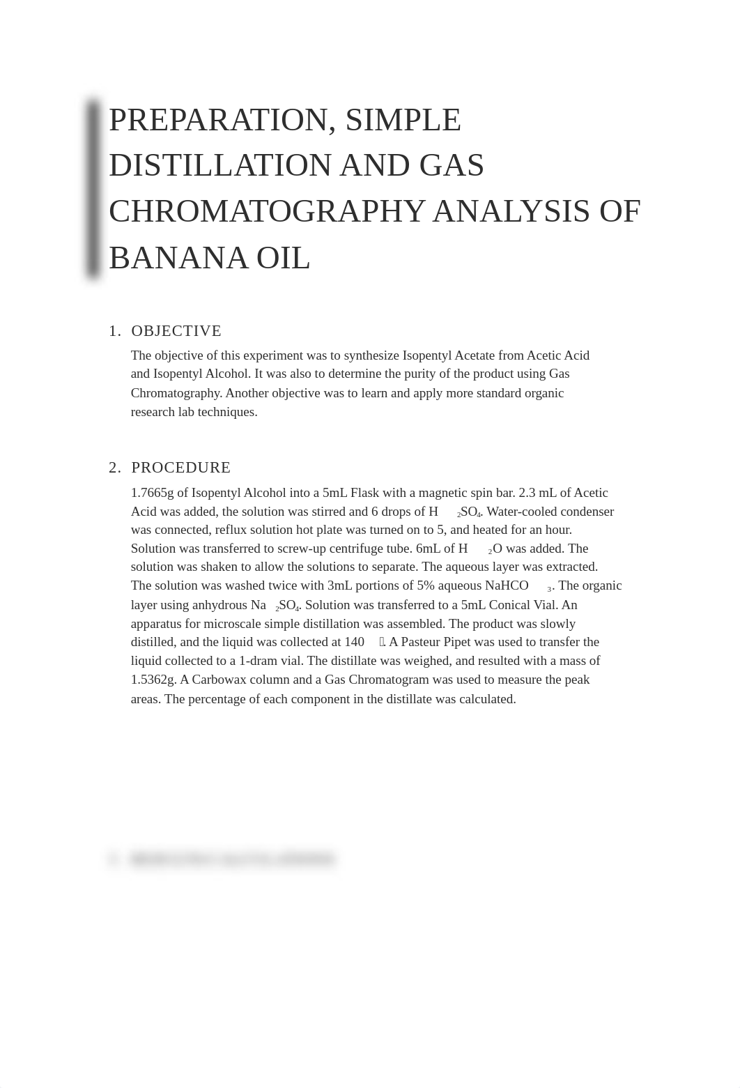 Preparation, SImple distillation and gas chromatography analysis of banana oil  .docx_dgltpyemwh5_page1