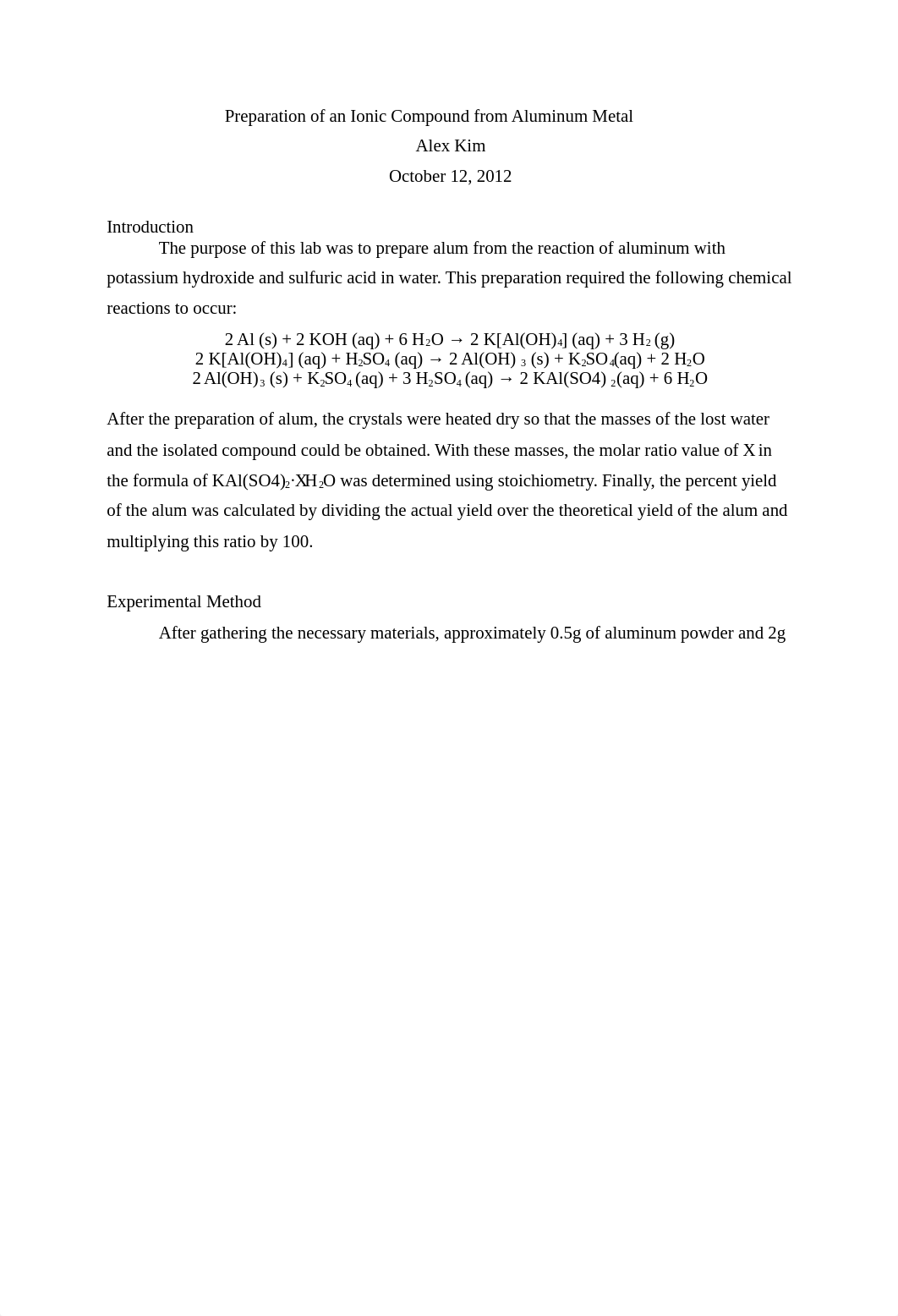 Preparation of an Ionic Compound from Aluminum Metal_dgm2je4iw93_page1