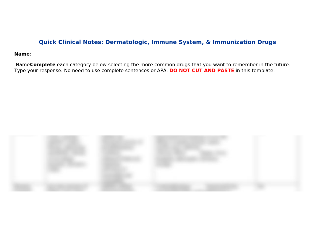 N677 QNC Dermatological, Immune System & Immunizations V7.docx_dgm5hqxpg5u_page1