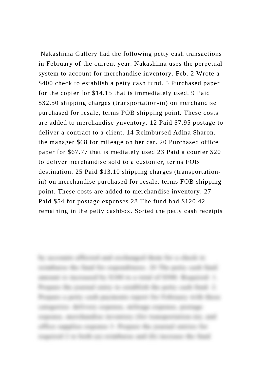 Nakashima Gallery had the following petty cash transactions in Fe.docx_dgmorlvgaf5_page2