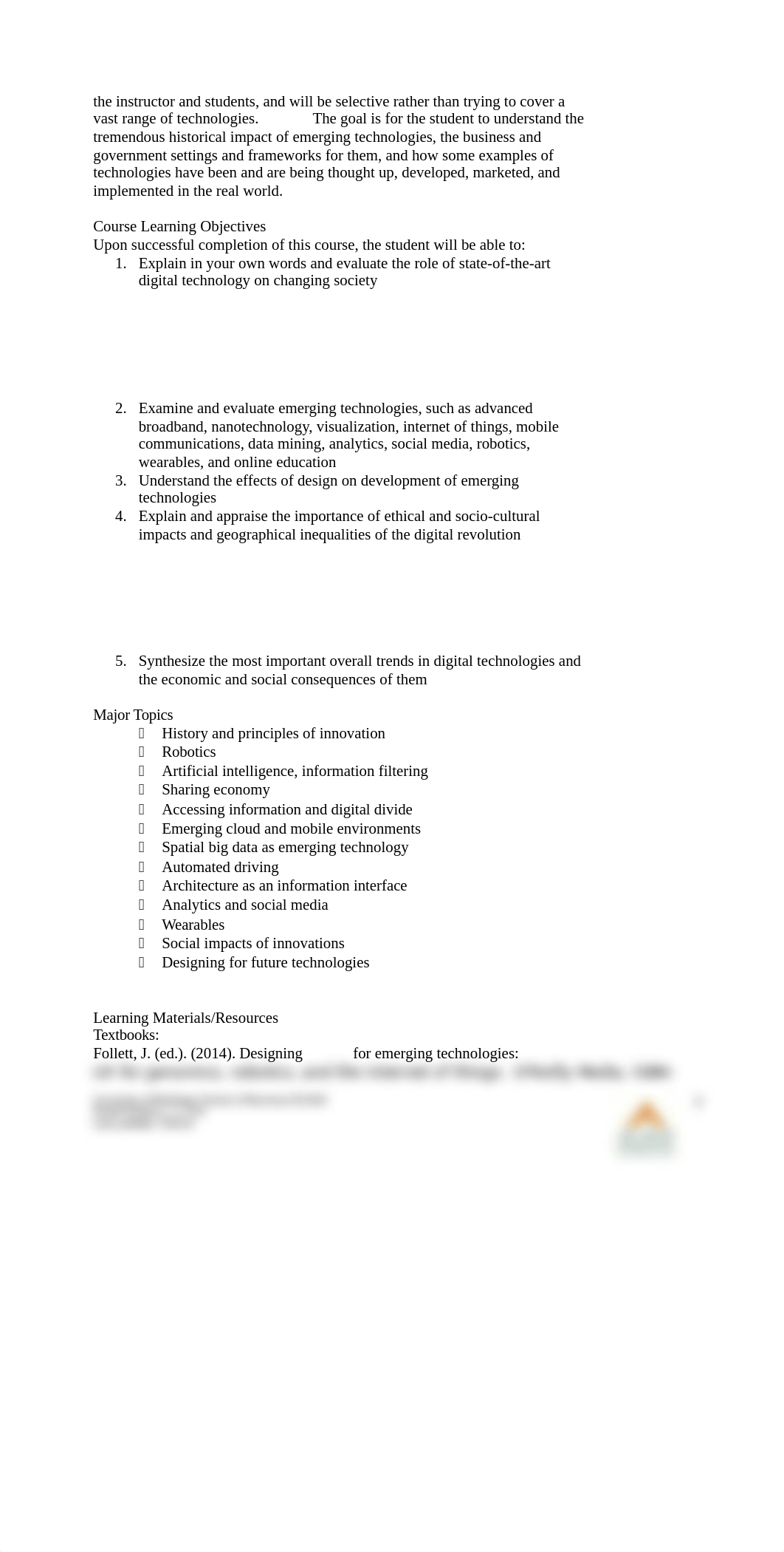 Syllabus - INFT 625 Topics in Emerging Technologies and Innovations_Rev 1.0_4-22-19.docx_dgmr8zv6e9i_page2