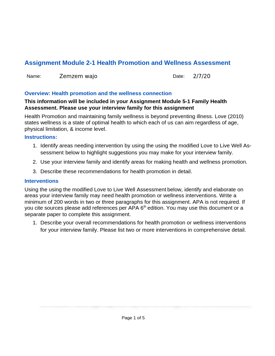 N3352 Assignment Module 2-1 Health Promotion (1).docx_dgmwmcvpywv_page1