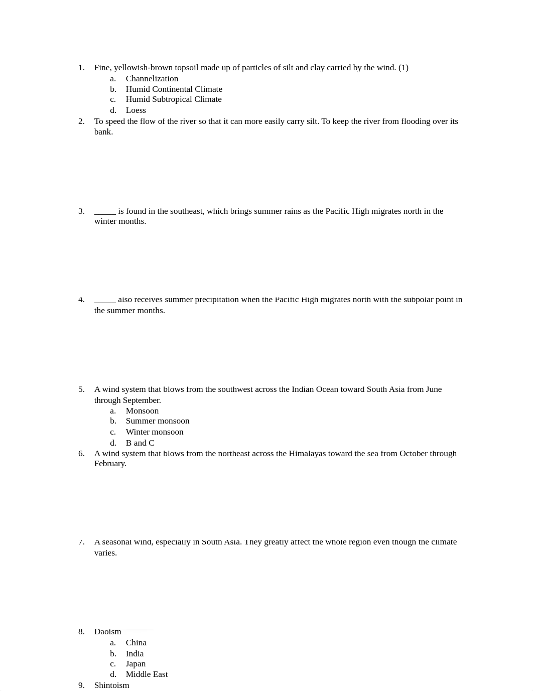 World Geography Test 4_dgngib1fqdr_page1